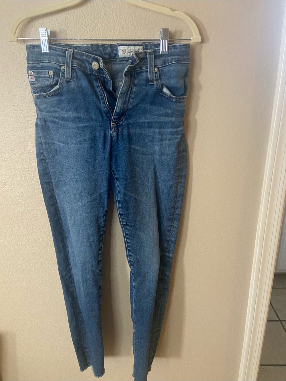 AG Adriano Goldschmied Denim Skinny Jeans in Blue